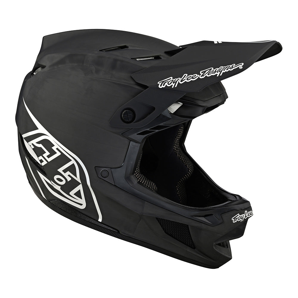 Troy Lee D4 Carbon Helmet W/MIPS Stealth Black / Silver
