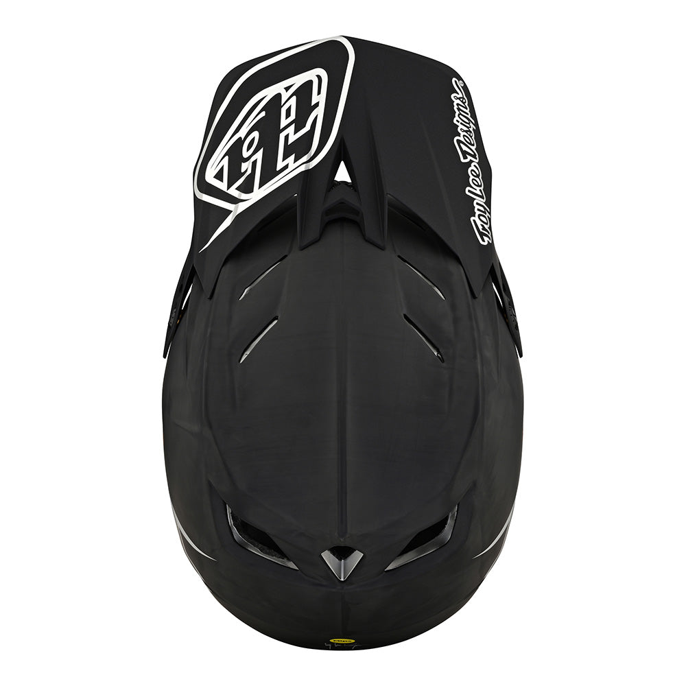 Troy Lee D4 Carbon Helmet W/MIPS Stealth Black / Silver