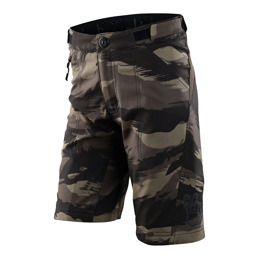 Troy Lee Designs Skyline-Shorts Für Kinder (Ungefüttert) Brushed Military