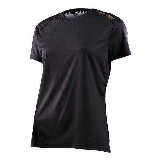 Troy Lee Womens Lilium SS Jersey Solid Black