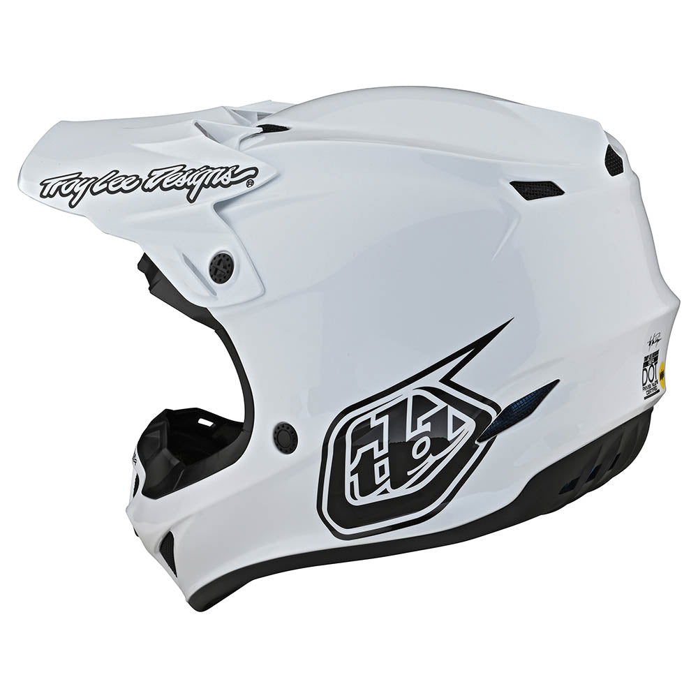 TLD SE4 Polyacrylit-Helm Mono Weiß