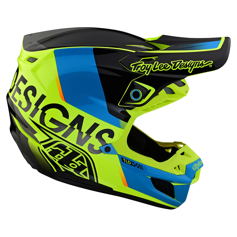 Troy Lee SE5 Composite Helmet W/MIPS Qualifier Yellow