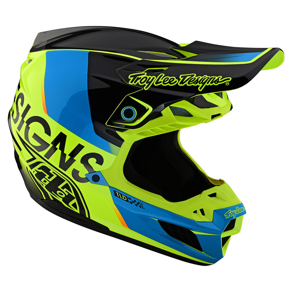 Troy Lee SE5 Composite Helmet W/MIPS Qualifier Yellow
