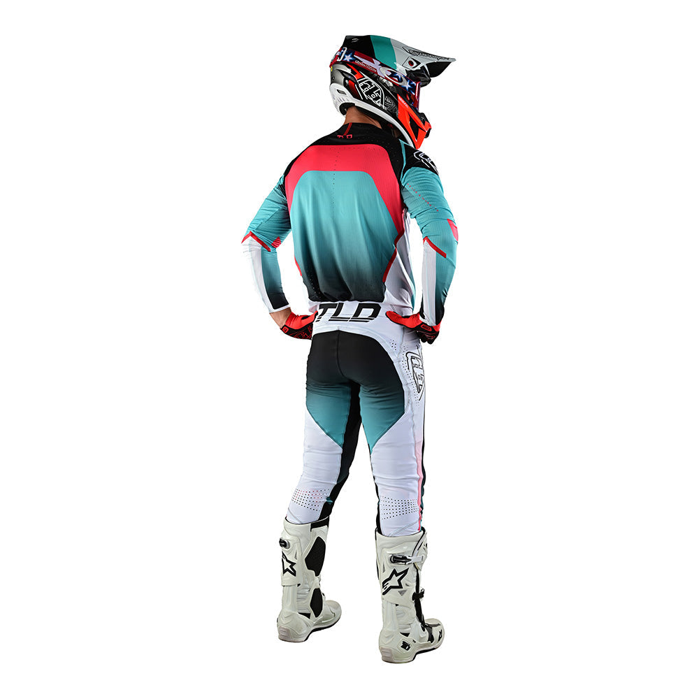 Troy Lee SE Ultra Jersey Arc Turquoise / Neon Melon
