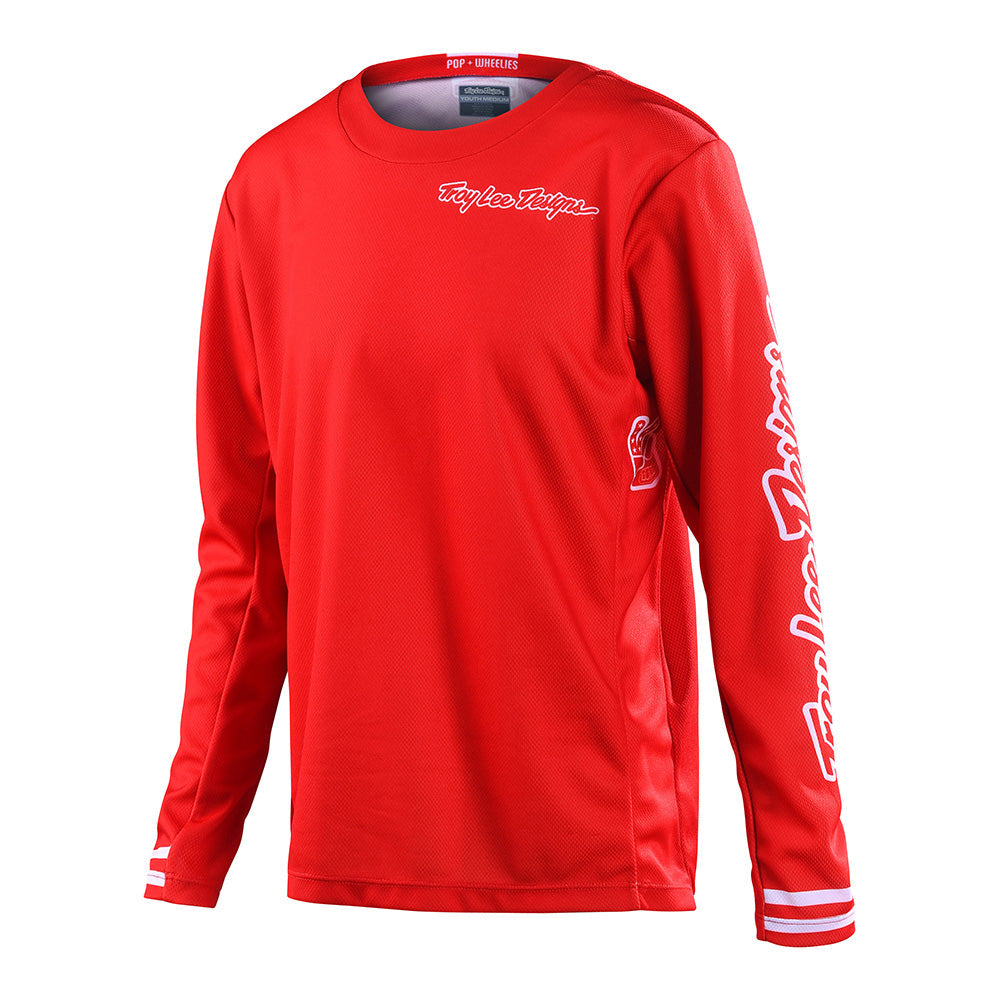 Troy Lee Designs Gp-Trikot Für Kinder (Langärmlig) Mono Rot