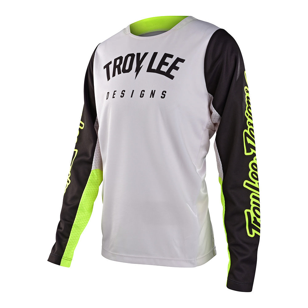 Troy Lee Youth GP Pro Jersey Boltz Fog / Flo Yellow