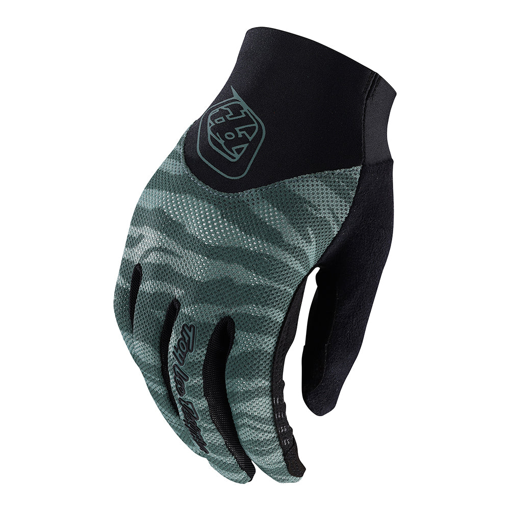 Troy Lee Womens Ace 2.0 Glove Tiger Steel Green