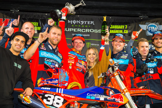 Troy Lee Designs/Red Bull/KTM’s McElrath Captures Electric First Career Win at Supercross Season Opener