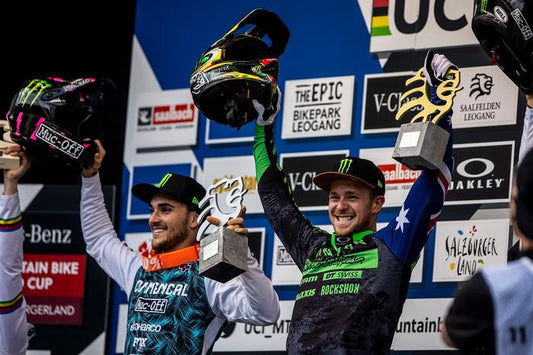 TROY BROSNAN & CAMILLE BALANCHE WIN WORLD CUP DH ROUND ONE