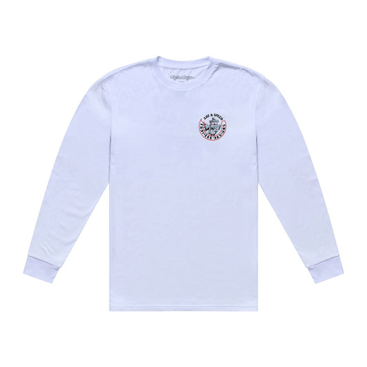 Long Sleeve Tee Carb Club White