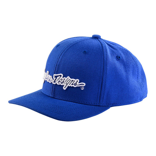 Signature-Mütze mit Snapback, blau/weiß