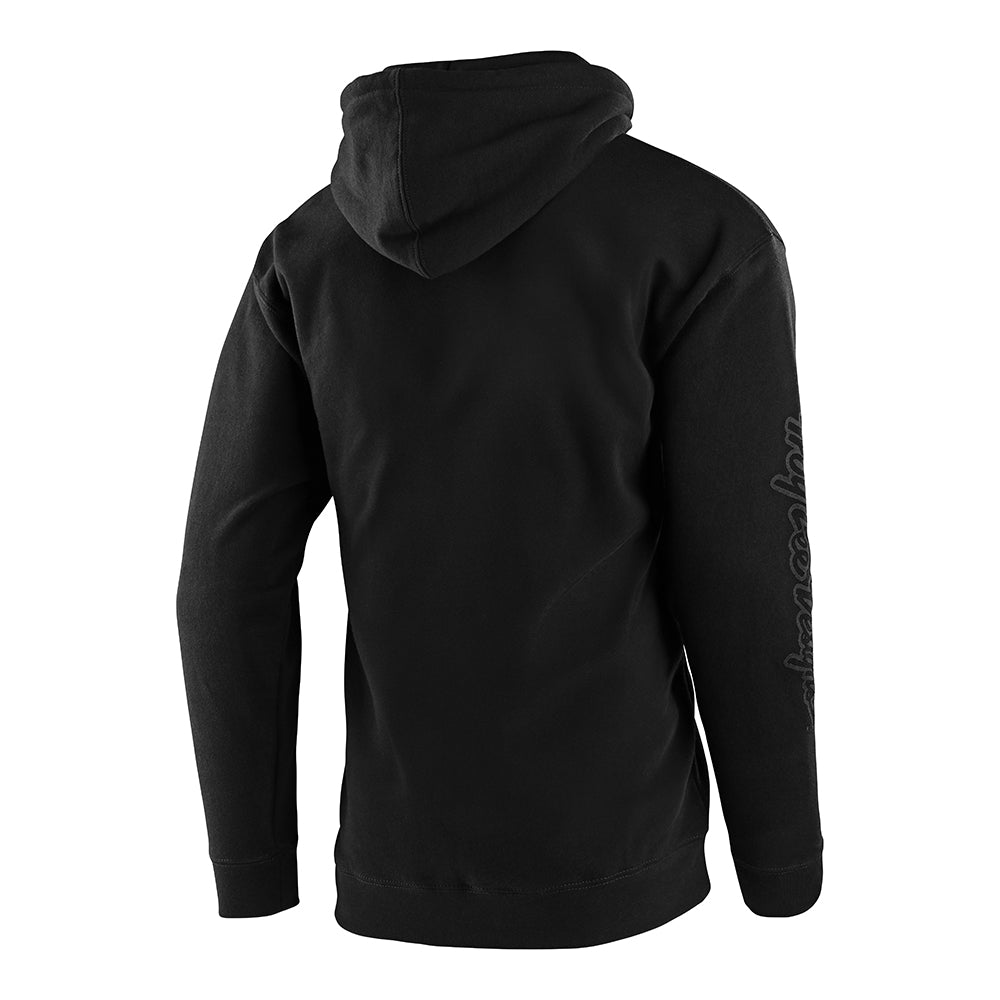 Cropped-Badge-Hoodie von TLD, Schwarz/Reflektierend