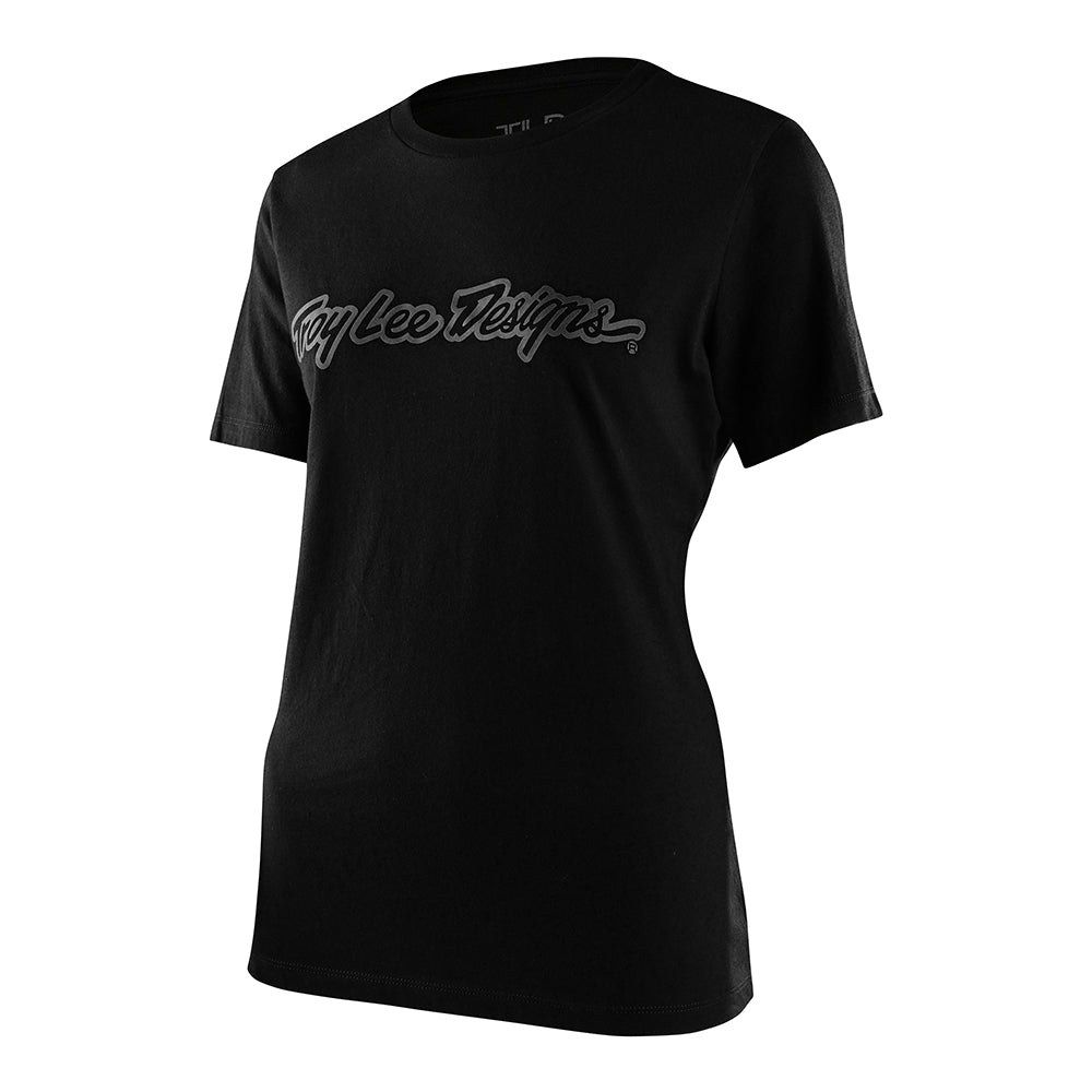 Kurzarm-T-Shirt Wmns Signature schwarz