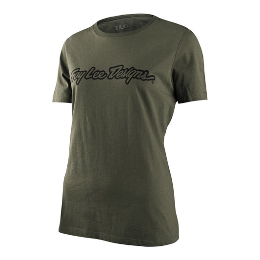 Kurzarm-T-Shirt Wmns Signature Military Green