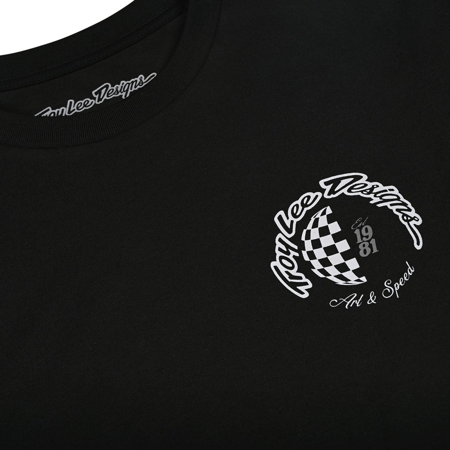 TLD Langarm-T-Shirt Worldwide, Schwarz