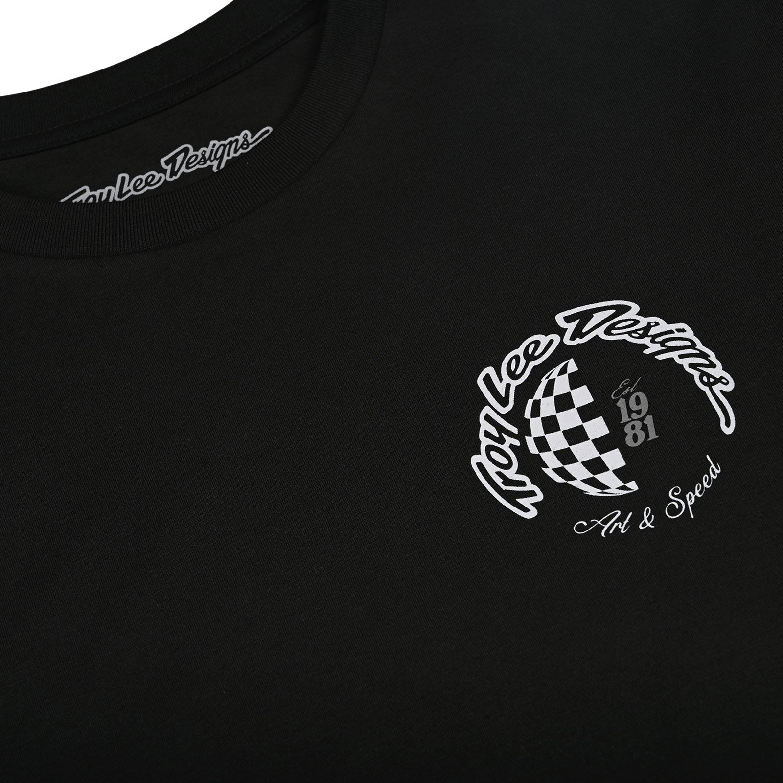 TLD Langarm-T-Shirt Worldwide, Schwarz