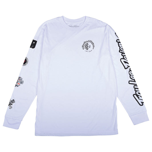 Langarm T-Shirt Weltweit Weiß