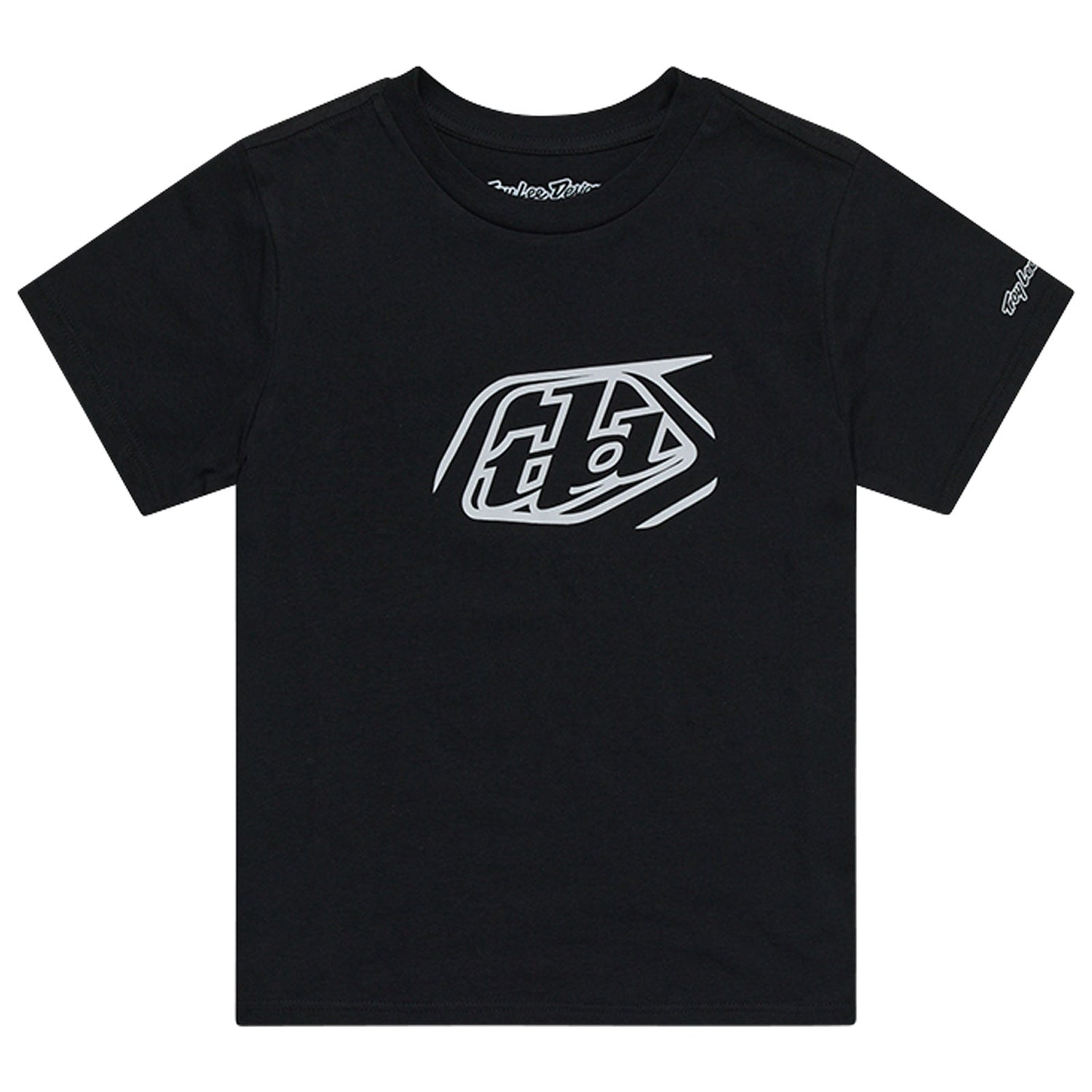 TLD Badge-Kurzarm-T‑Shirt, Schwarz