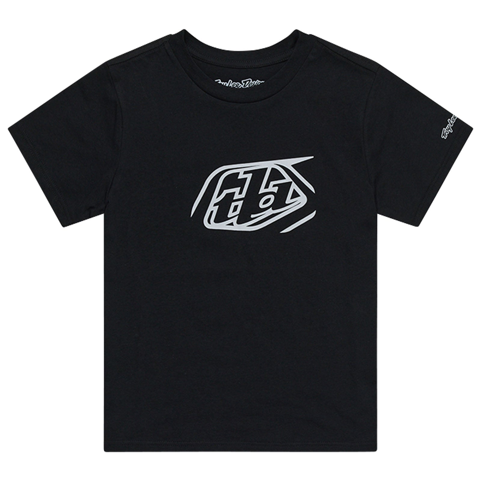 TLD Badge-Kurzarm-T‑Shirt, Schwarz