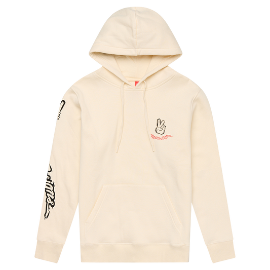 TLD Hoodie für Damen, Peace Out Vintage White