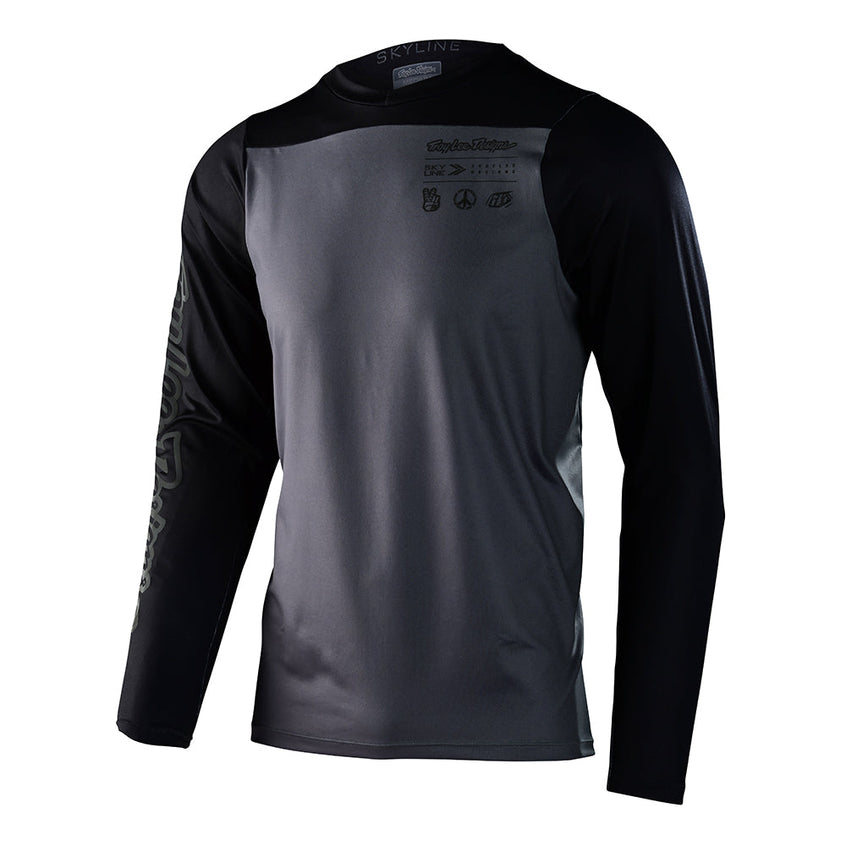 Troy Lee Skyline Long Sleeve Chill Jersey Mono Charcoal