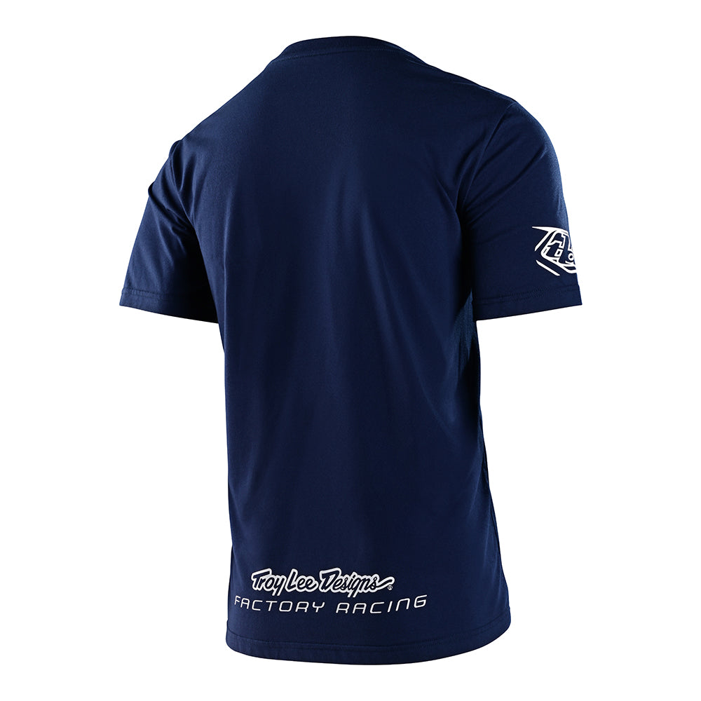 Kurzarm-T-Shirt TLD Factory Racing navyblau