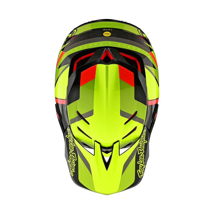 D4 Carbon-Helm mit MIPS Omega Schwarz/Gelb