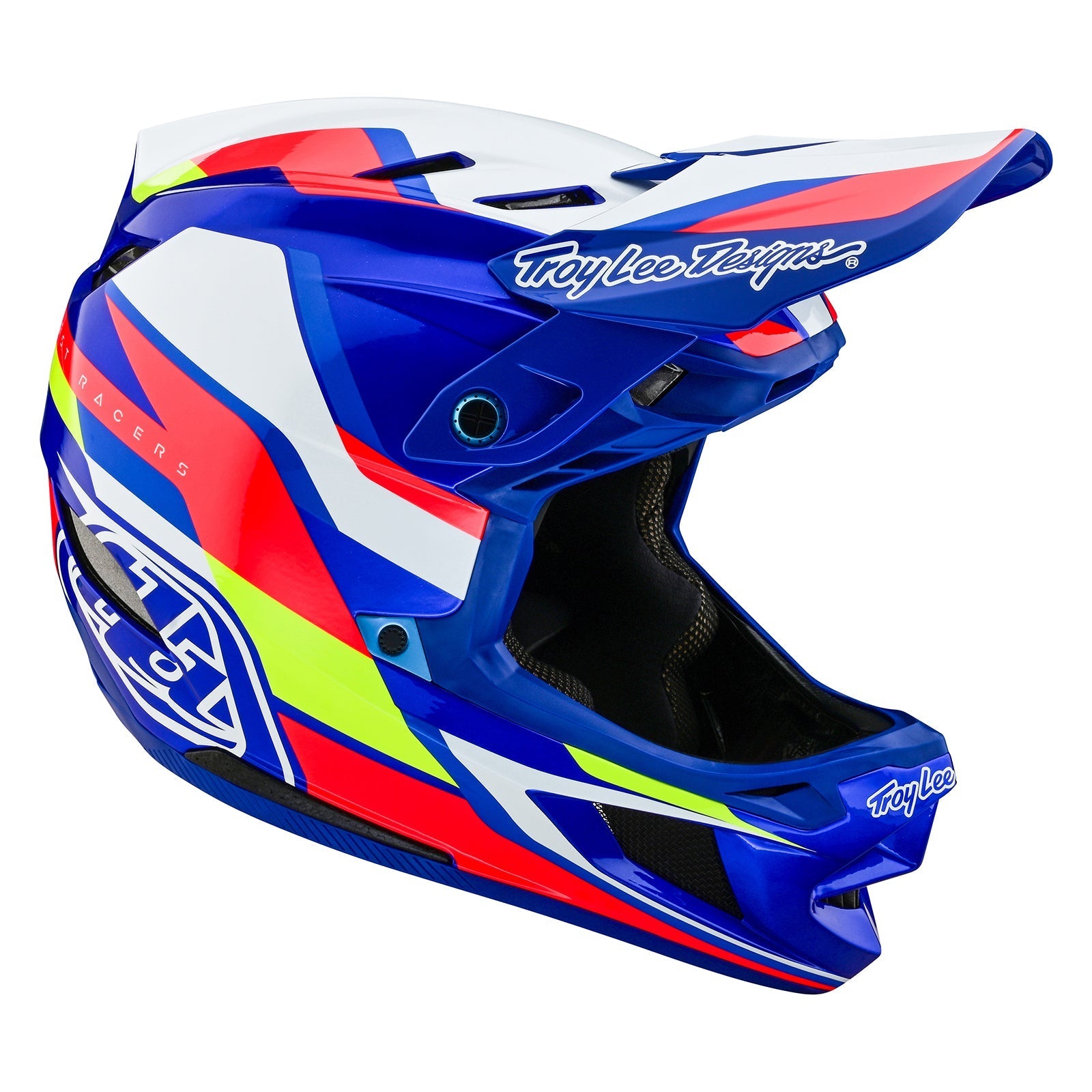 TLD D4 Composite-Helm Omega, Weiß/Blau