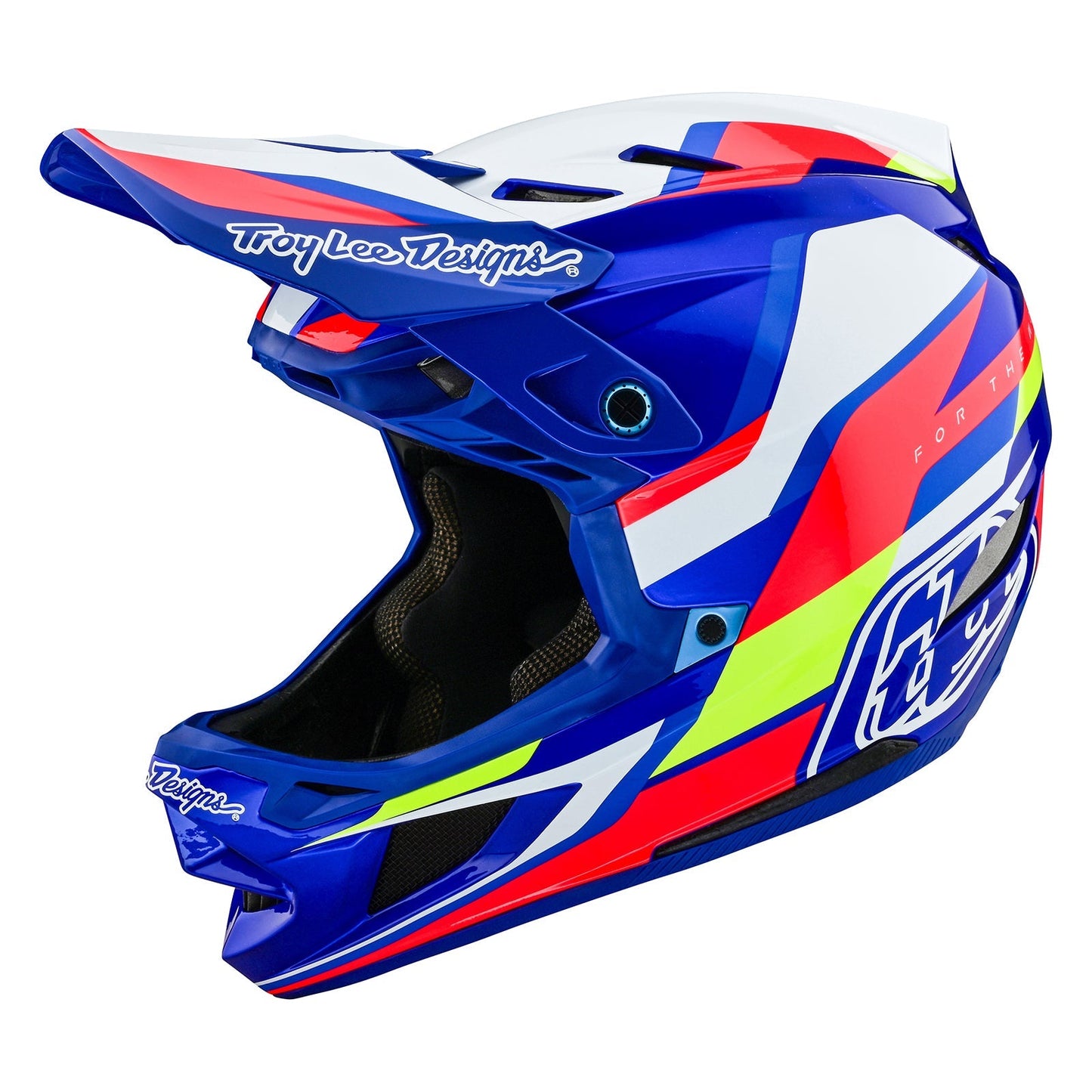 TLD D4 Composite-Helm Omega, Weiß/Blau