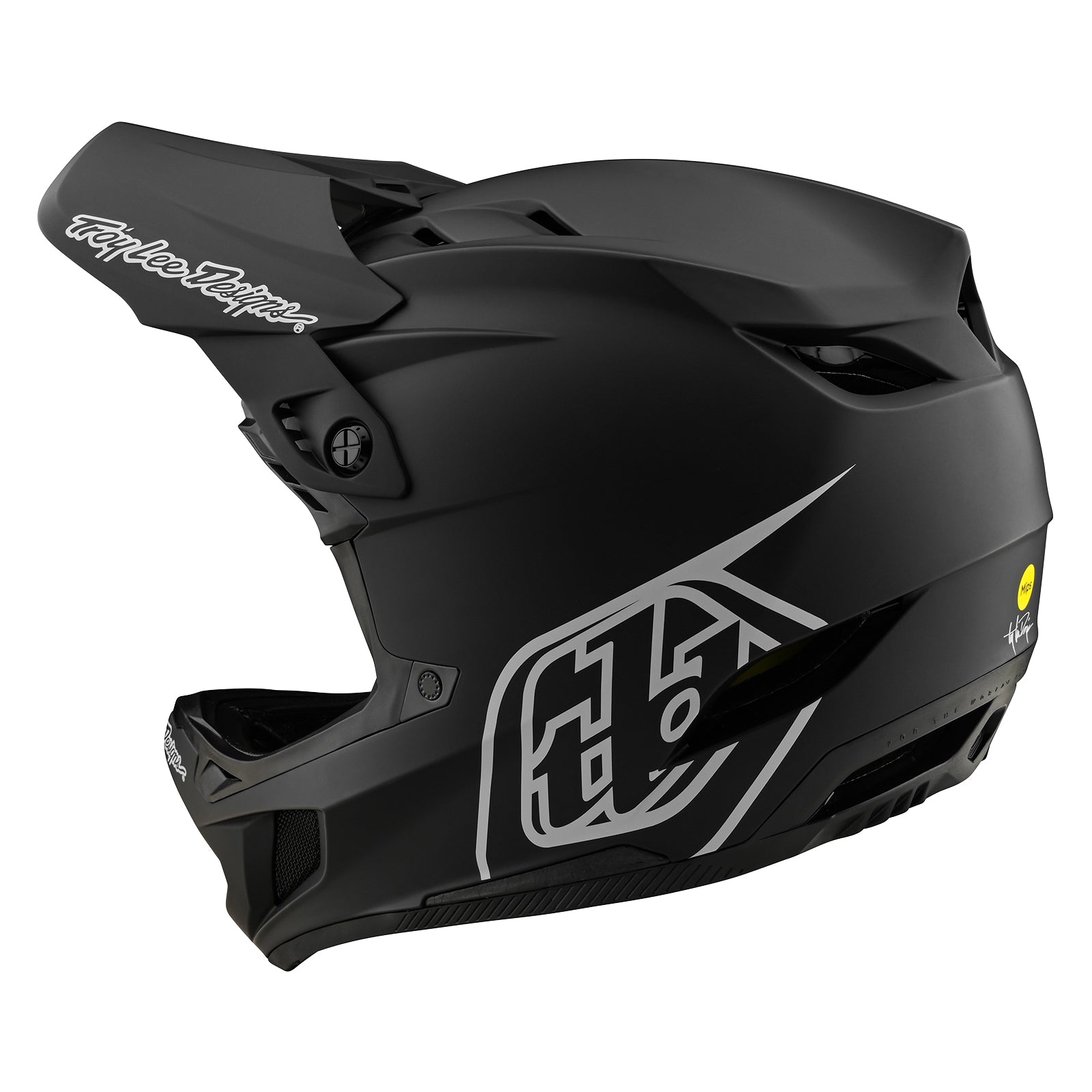 TLD D4 Polyacrylite Helmet W/MIPS Stealth Black