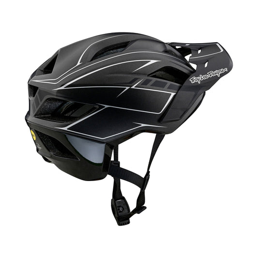 Flowline SE-Helm mit MIPS Pinstripe Charcoal/Schwarz