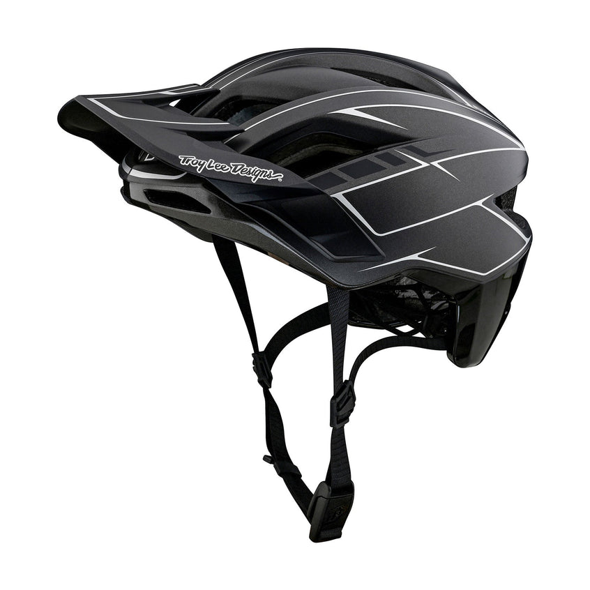 Flowline SE-Helm mit MIPS Pinstripe Charcoal/Schwarz