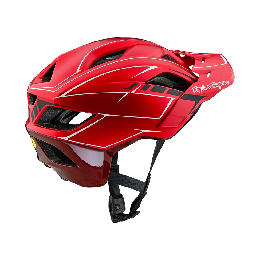 Flowline SE-Helm mit MIPS Pinstripe Rot