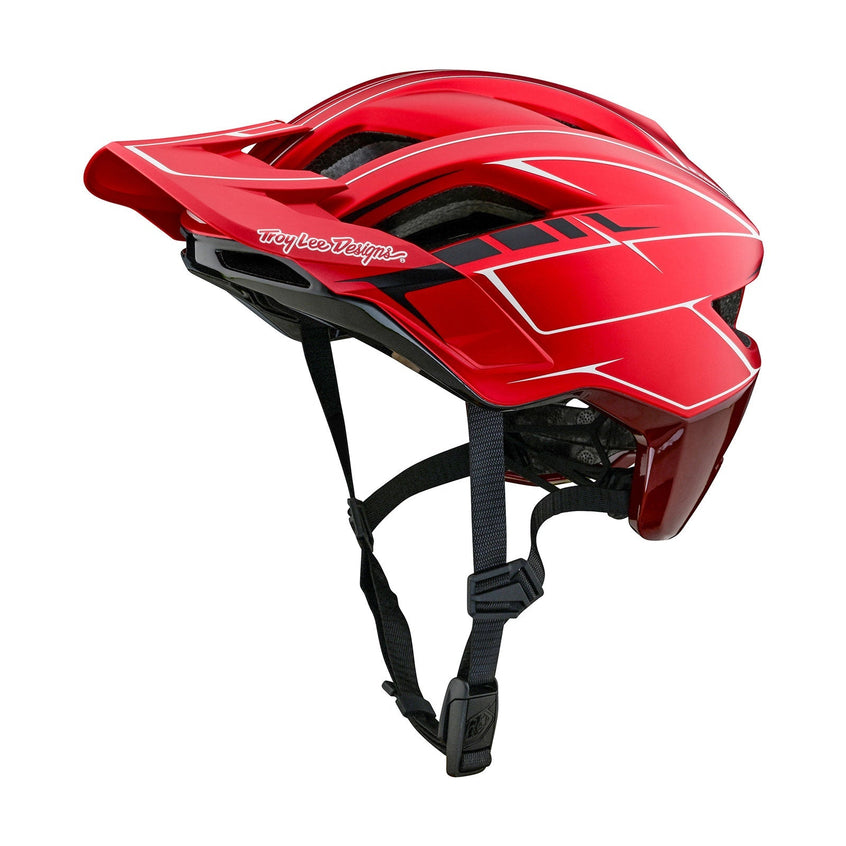Flowline SE-Helm mit MIPS Pinstripe Rot