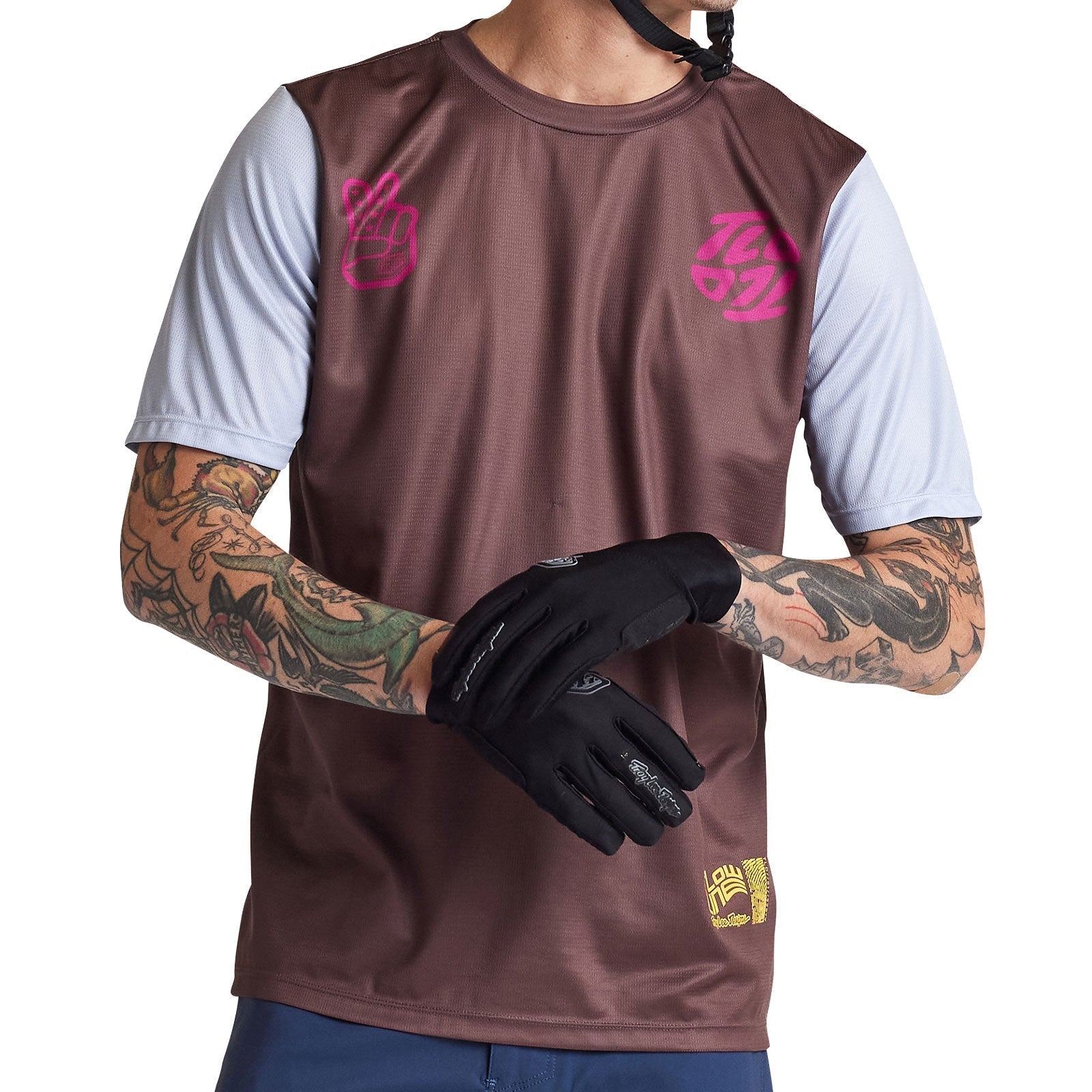 Troy Lee Flowline SS Jersey Flipped Chocolate