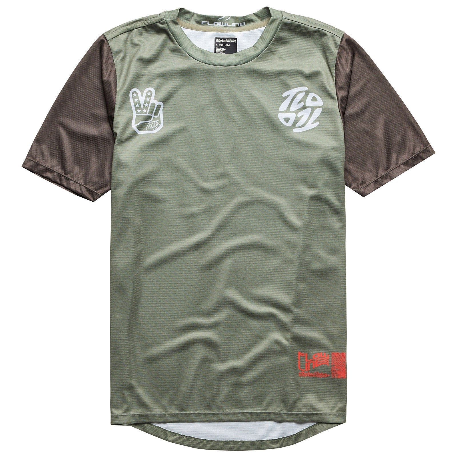 Troy Lee Flowline SS Jersey Flipped Olive