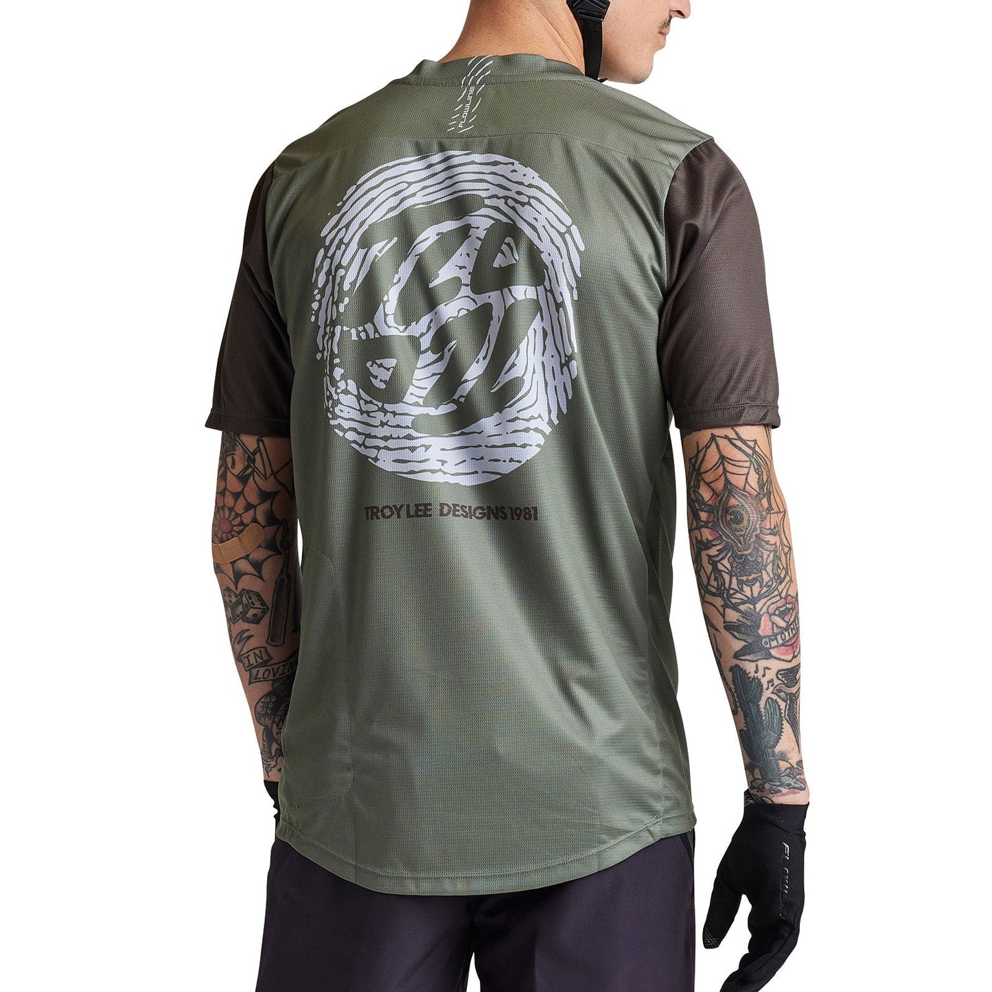 Troy Lee Flowline SS Jersey Flipped Olive