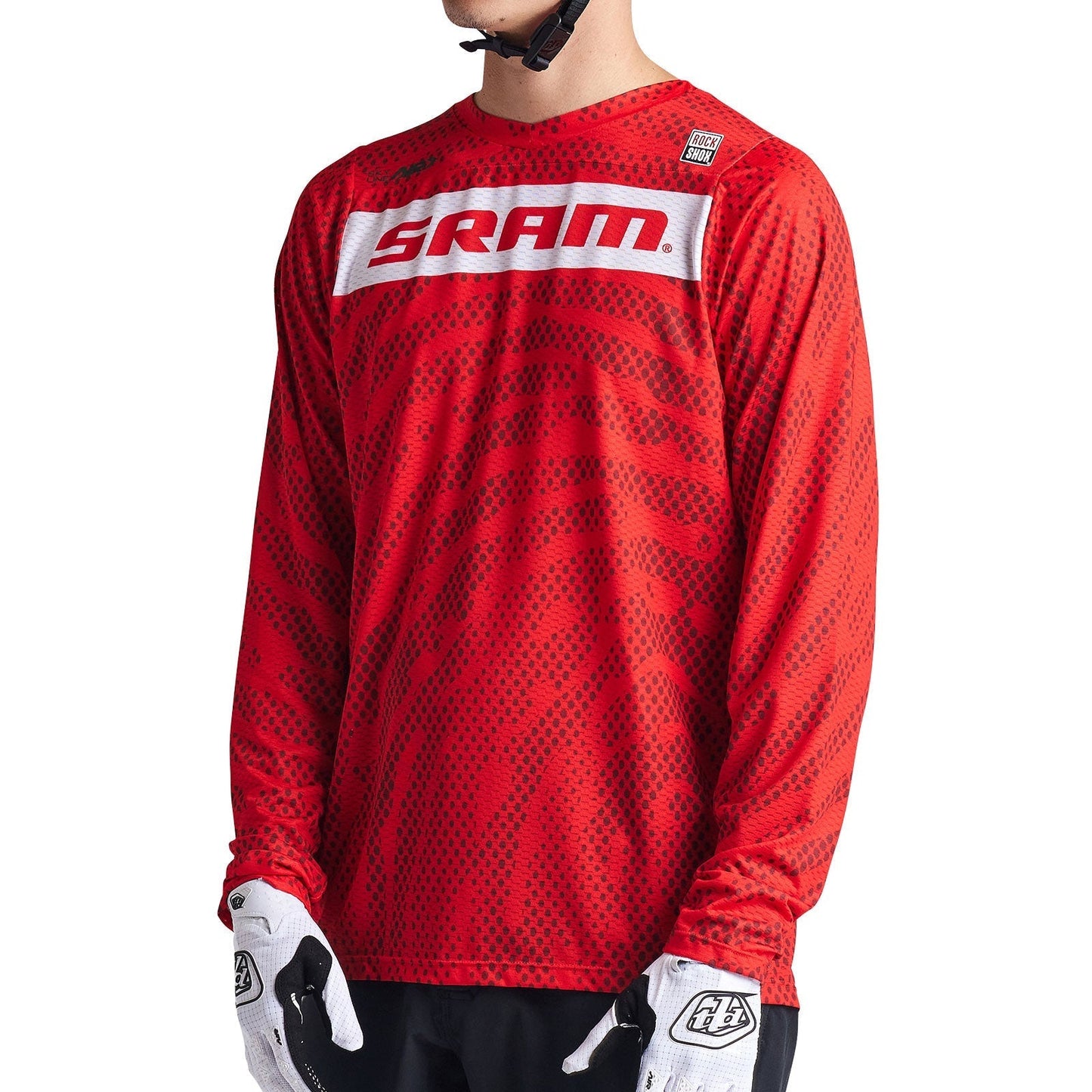 Troy Lee Skyline Air LS Jersey SRAM Roots Fiery Red