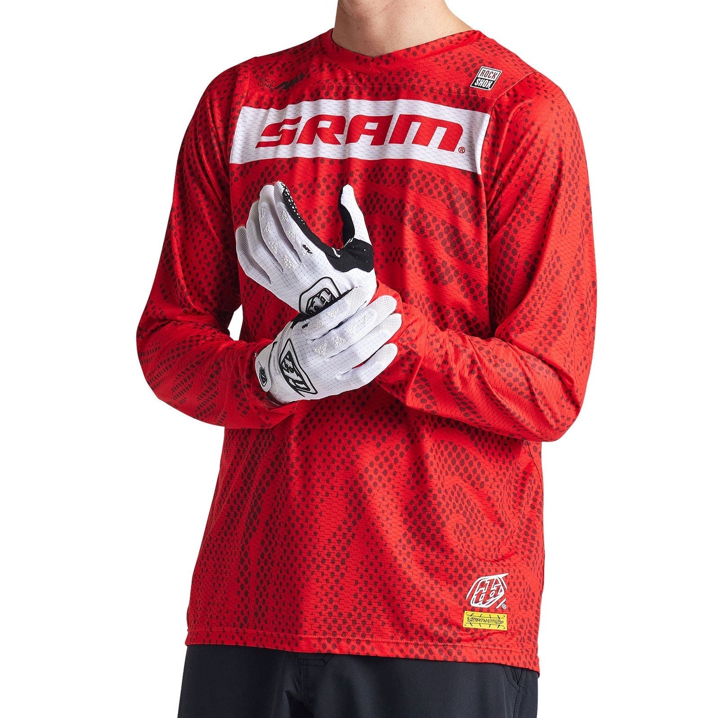 Troy Lee Skyline Air LS Jersey SRAM Roots Fiery Red