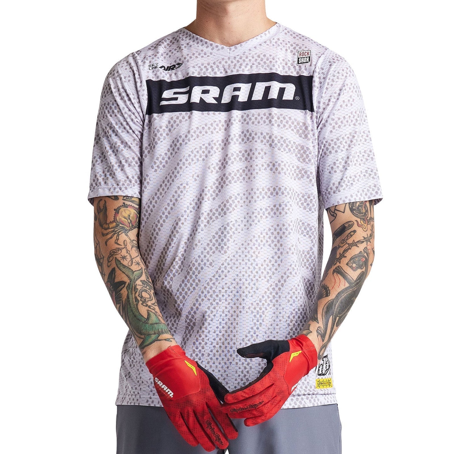 Troy Lee Skyline Air SS Jersey SRAM Roots Cement