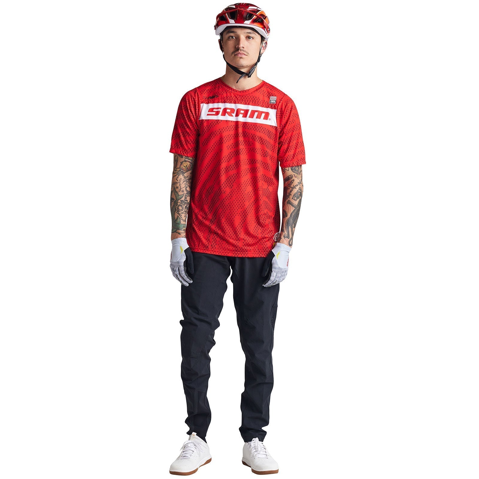 Troy Lee Skyline Air SS Jersey SRAM Roots Fiery Red