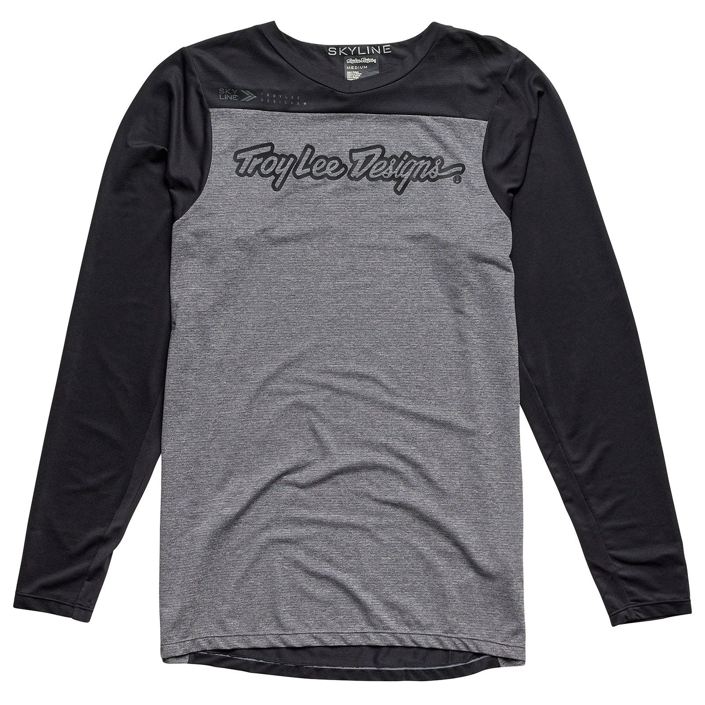 Troy Lee Skyline LS Jersey Signature Heather Gray / Black