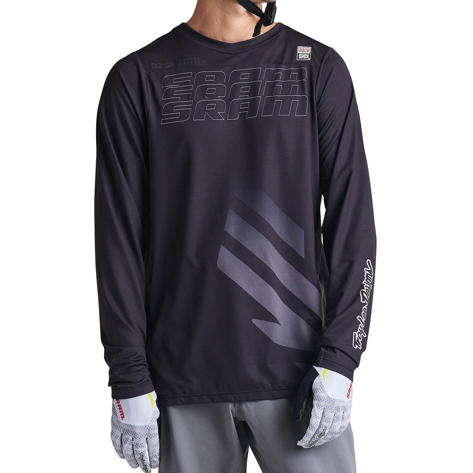 Troy Lee Skyline LS Jersey SRAM Eagle One Black