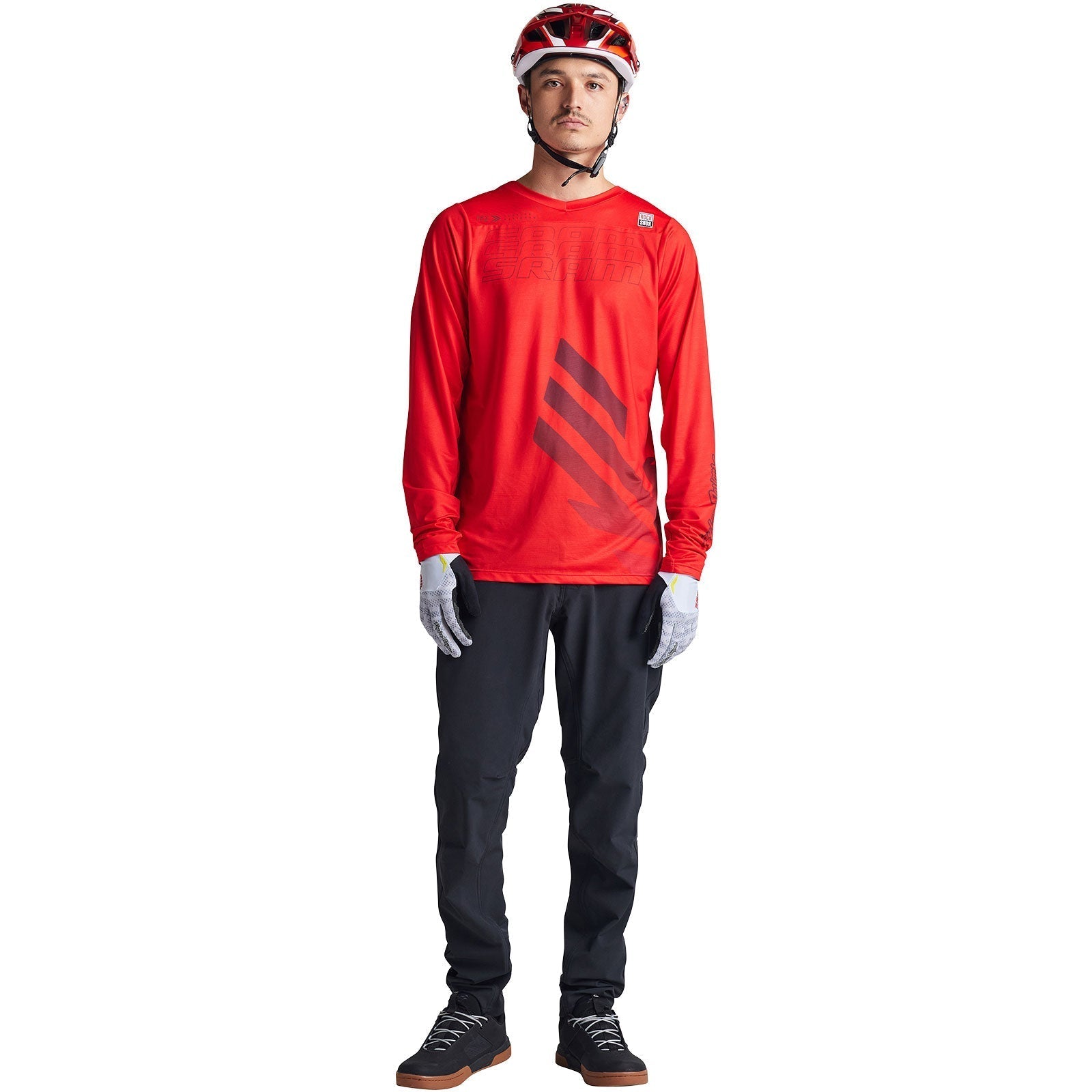 Troy Lee Skyline LS Jersey SRAM Eagle One Fiery Red