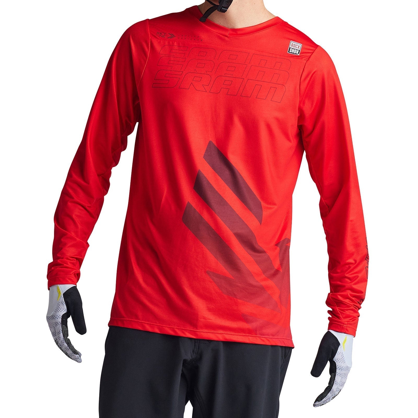 Troy Lee Skyline LS Jersey SRAM Eagle One Fiery Red