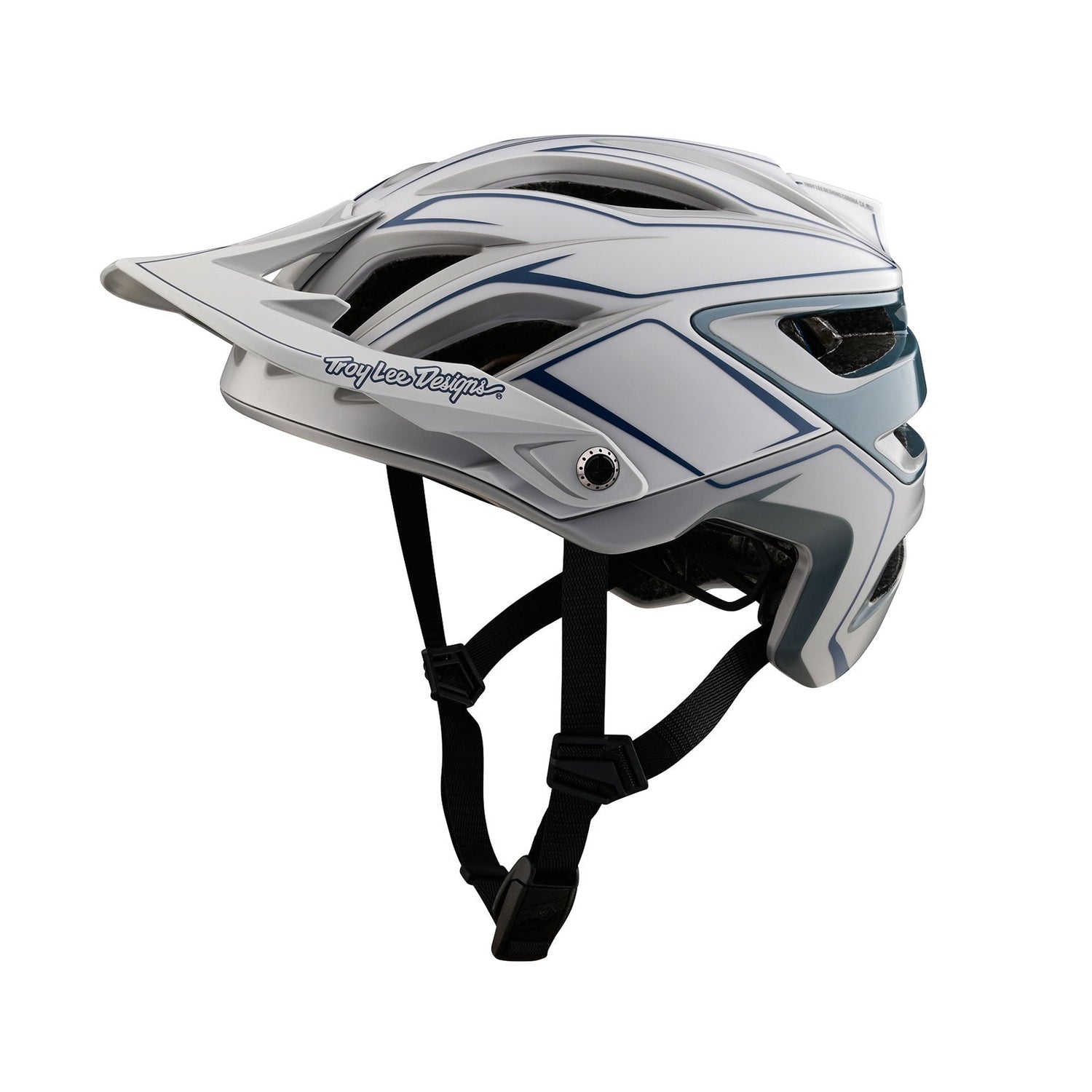 TLD A3-Helm mit MIPS Uno Pinstripe Light Grey