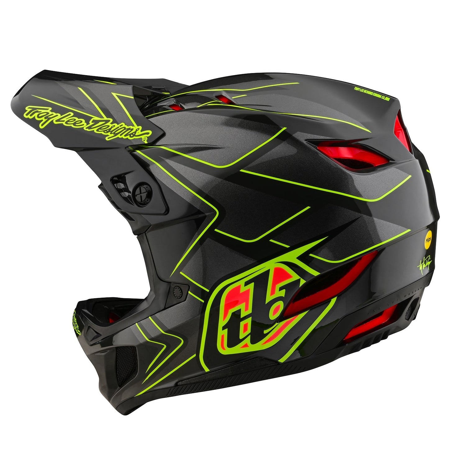 TLD D4 Composite-Helm Ghostwing Grau