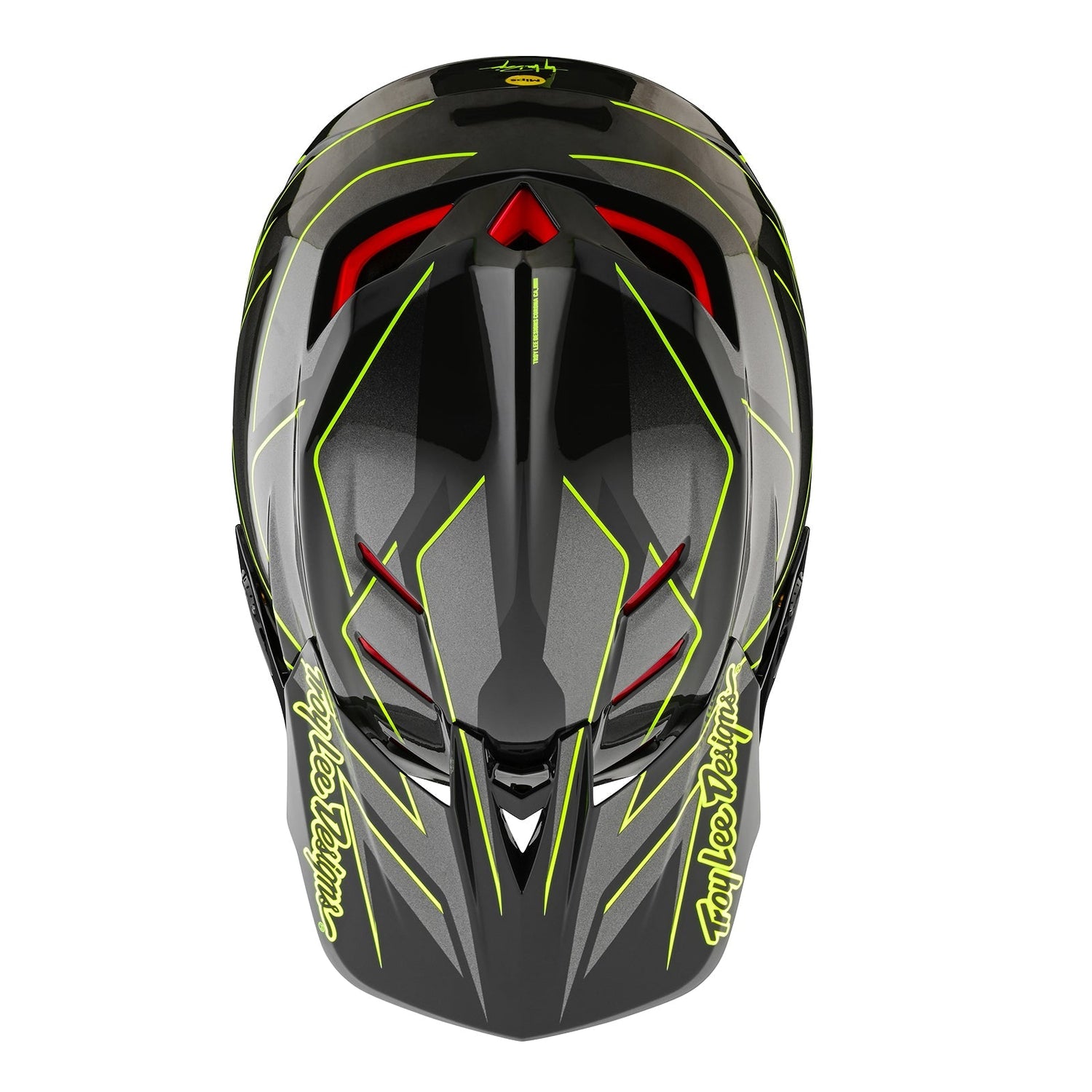 TLD D4 Composite-Helm Ghostwing Grau