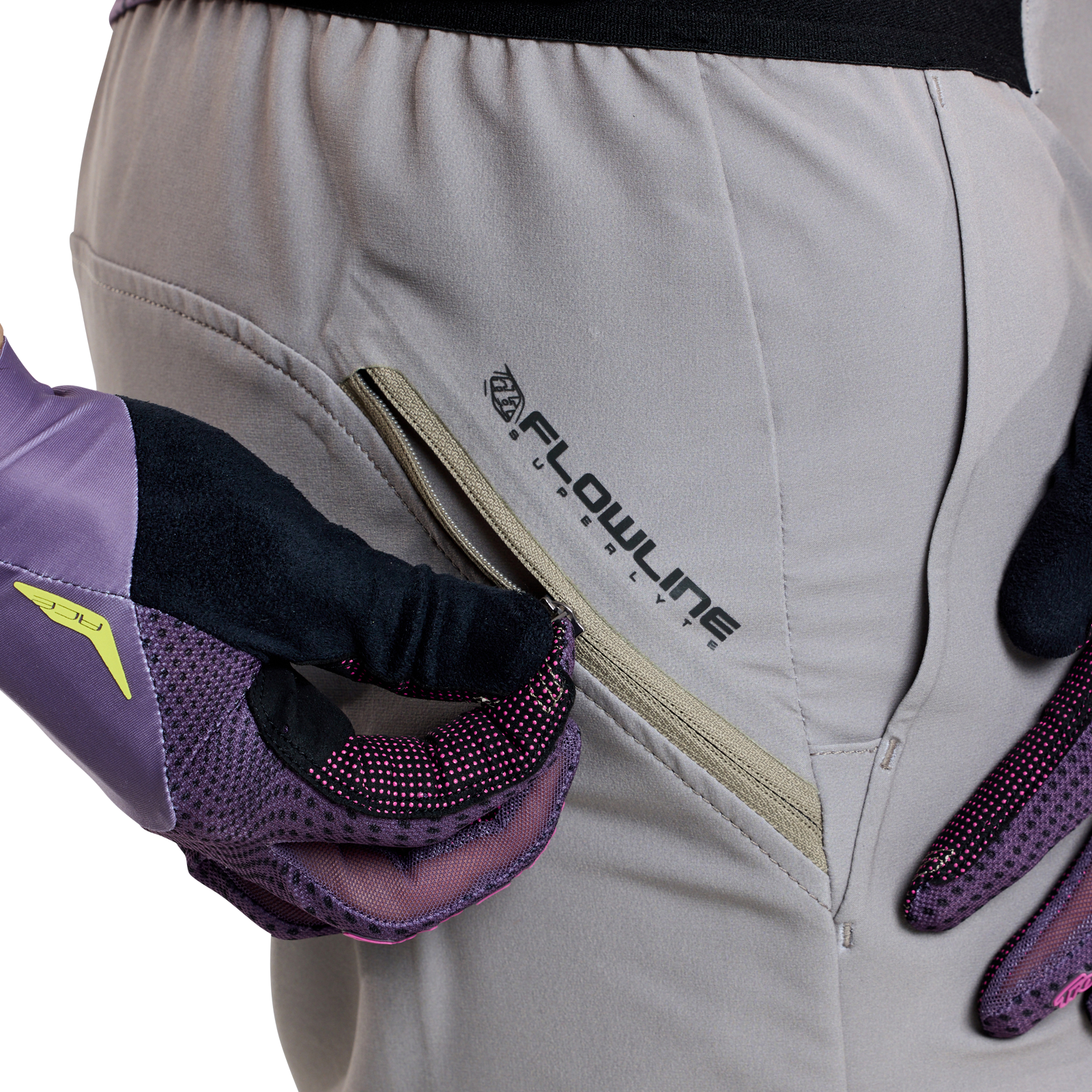 TLD Flowline Superlyte Shorts, Mono Holzbraun