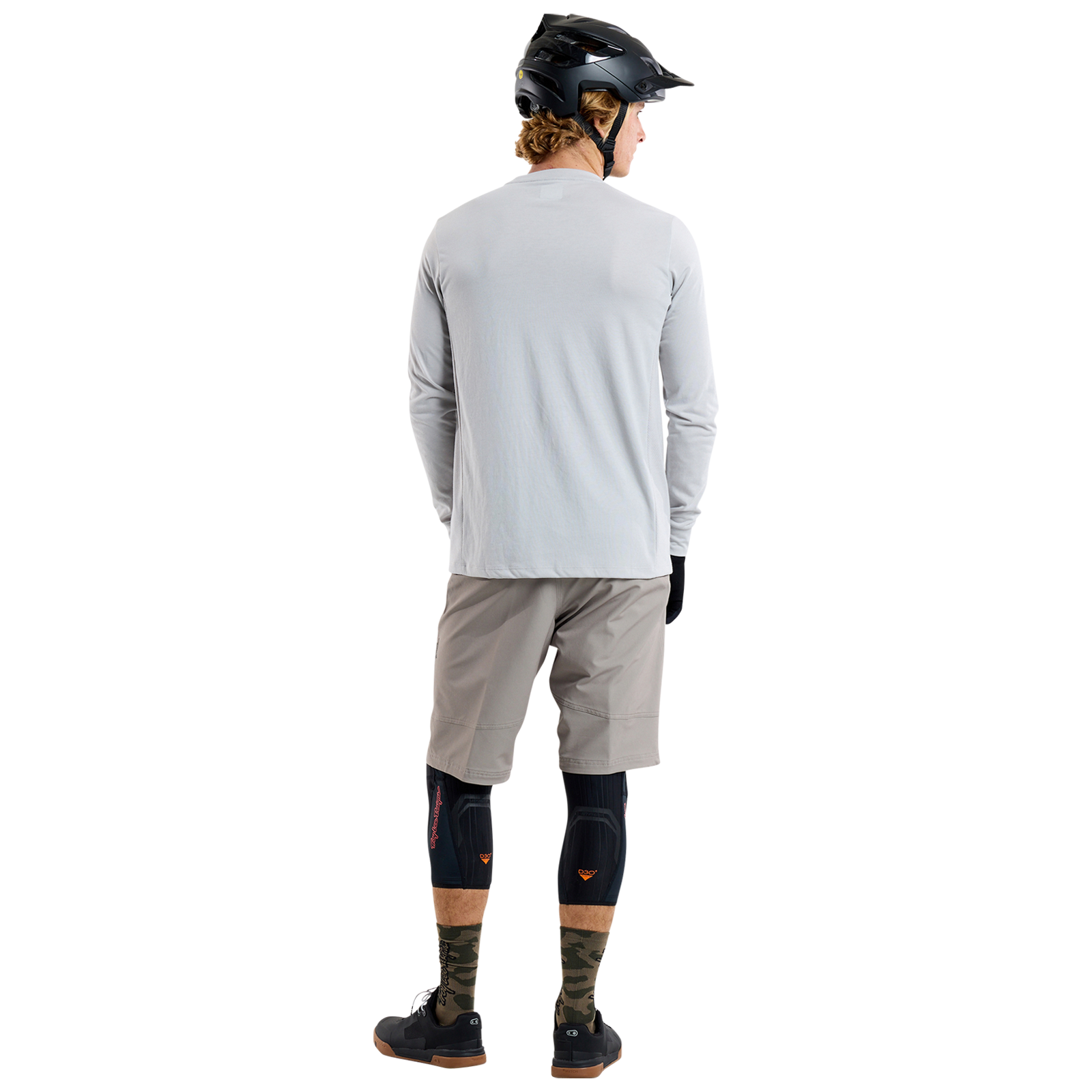 TLD Skyline Fahr-Langarm-T-Shirt Signature, Dunstgrau